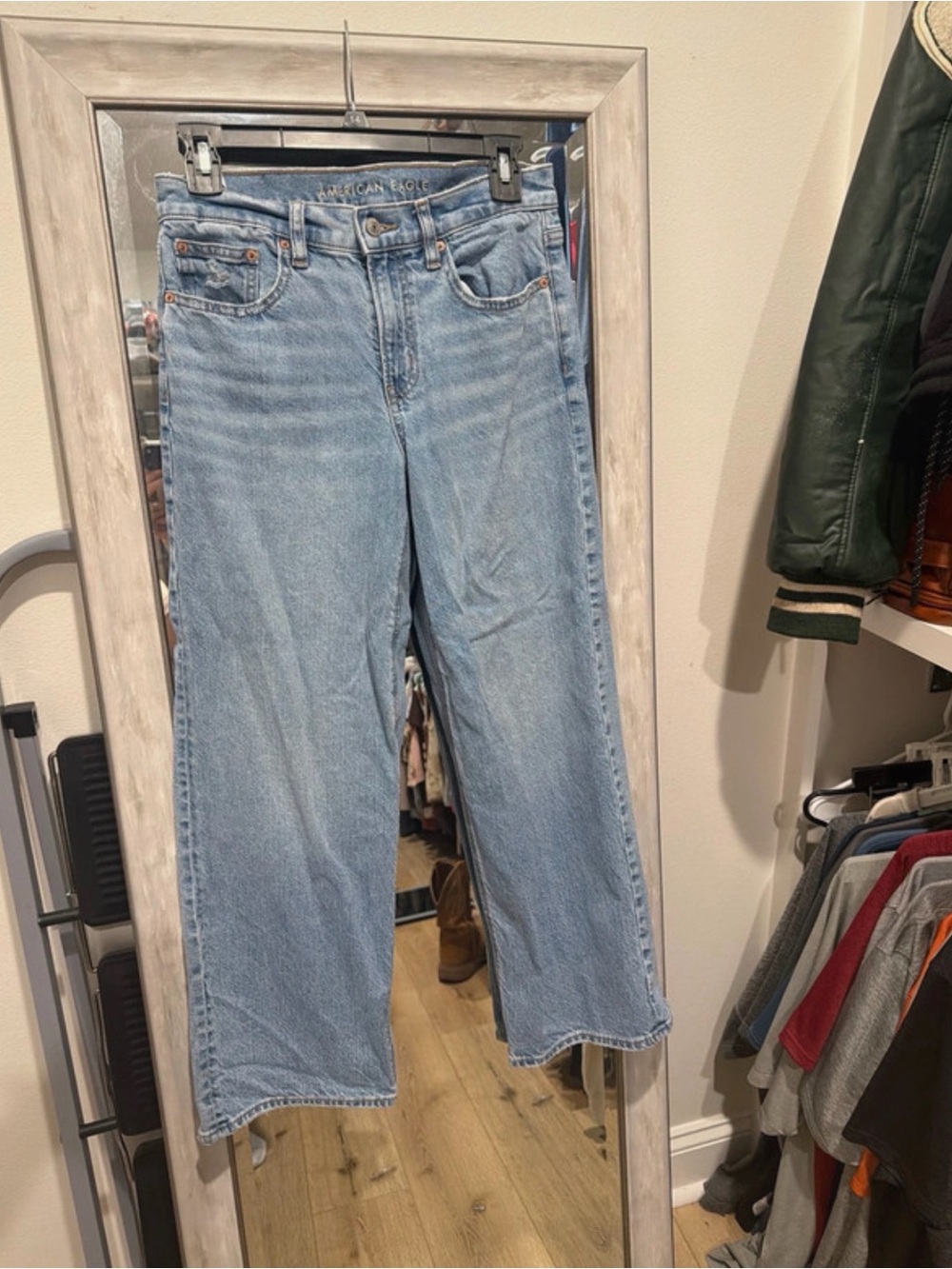 American Eagle Outfitters Light Blue Flare/Wide Leg Jeans